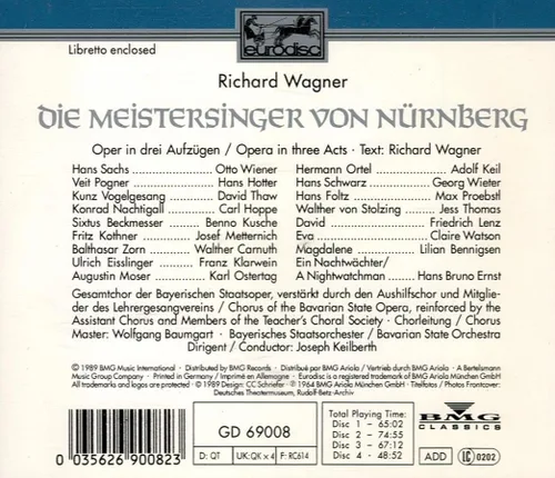 Vista 2 de Wagner Die Meistersinger Von Nurnberg