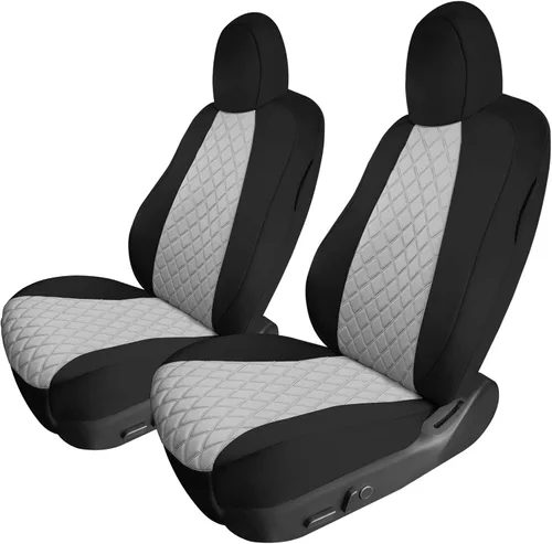 Vista 37 de FH Group Fundas de asiento de automóvil de ajuste personalizado hechas específicamente para Tesla Model Y Ultraflex 2020-2025, fundas de asiento