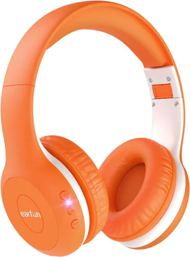 Vista 11 de EarFun K2 - Auriculares Bluetooth para niños, con volumen limitado, tiempo de reproducción de 40 horas, micrófono integrado, sonido estéreo