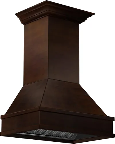 Vista 6 de Z Line 355WH-36 - Campana extractora de madera para montaje en pared, 1200 CFM, 36 pulgadas, nogal/Hamilton