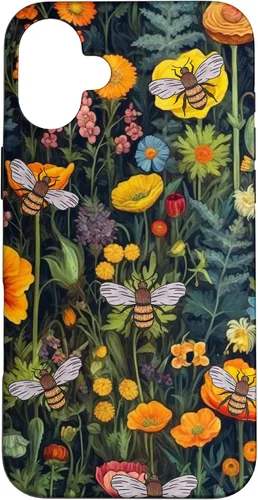 Vista 23 de Bees and Wildflowers Funda para iPhone 17
