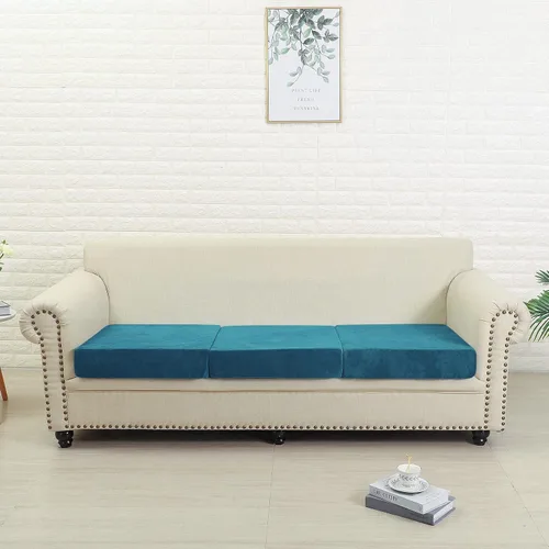 Vista 2 de Jonuiony Funda universal para sofá resistente al desgaste, fundas de terciopelo elástico para cojines separados para sofá, fundas de sofá