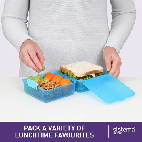 Vista 2 de Sistema Cubo de almuerzo, colores surtidos, 1.4 litros