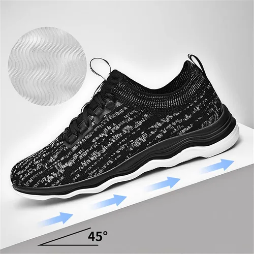Vista 4 de Ahico Tenis de correr ligeros para hombre zapatos de entrenamiento casuales para interiores y exteriores caminar tenis atléticos