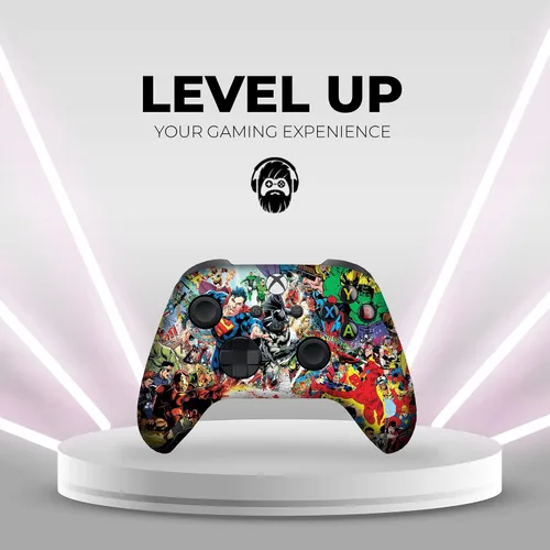 Vista 6 de Comics Custom X-box Controller Wireless compatible with X-box OneX-box Series XS by DreamController Proudly Customized in USA with Permanent