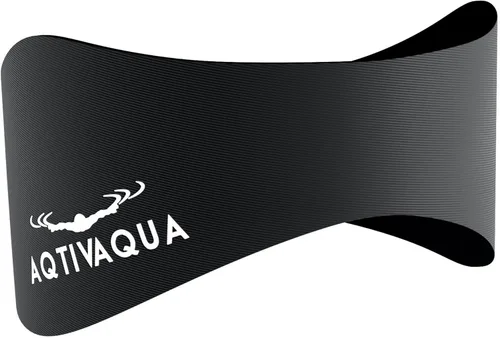 Vista 2 de AqtivAqua Diadema de natación para niños, adultos, hombres, mujeres, niños pequeños, tapones para los oídos (color negro, tamaño: L)