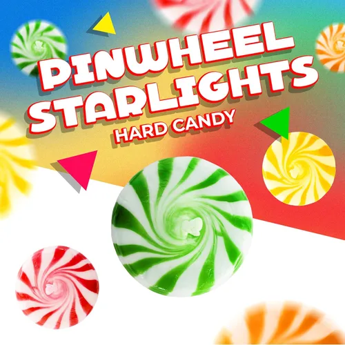 Vista 3 de Fruit Starlights, caramelos duros envueltos individualmente, bolsa de 1