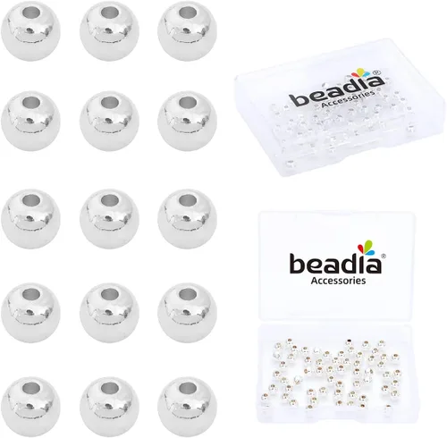 Vista 12 de BEADIA - Cuentas espaciadoras redondas bañadas en oro de 14 quilates, 2 mm, 600 piezas para hacer joyas sin decoloración