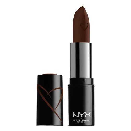 Vista 9 de NYX PROFESSIONAL MAKEUP - Lápiz labial satinado Shout Loud, infundido con manteca de karité - 1999 (Taupe)