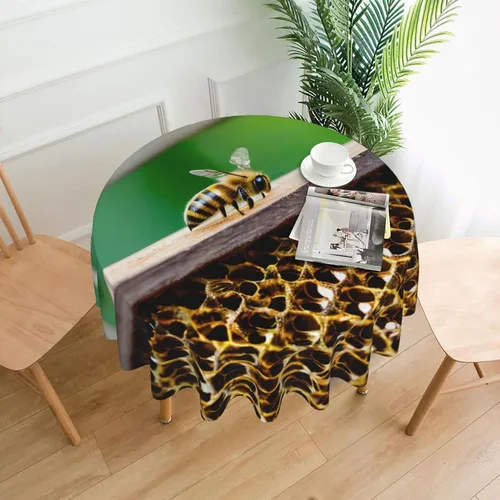 Vista 17 de Mantel decorativo redondo Cactus Desert Sunsets: transforma tus mesas de comedor y café con nuestro exuberante acento de lino