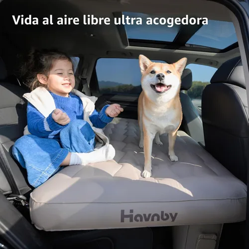 Vista 7 de Havnby SnugNest - Colchón inflable para asiento trasero de coche para SUV