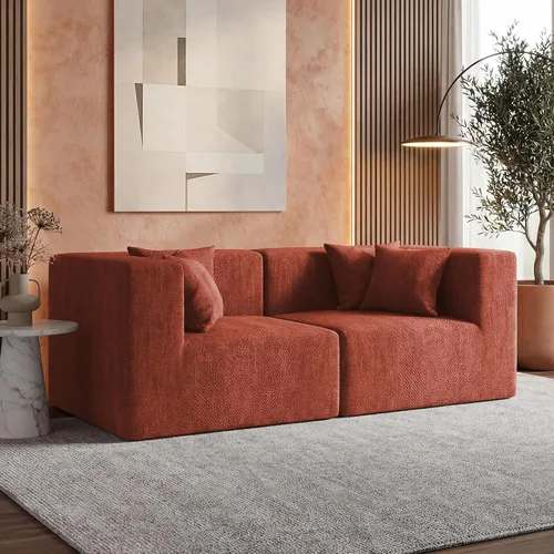 Vista 41 de MONVANE Sofá cama convertible de 55.5 pulgadas, sofá cama 2 en 1 sin hueso con bolsillo de almacenamiento, cómodo sofá de asiento profundo