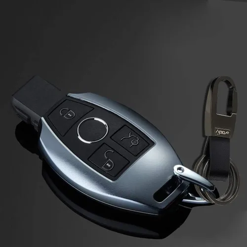 Vista 4 de Apor Llavero con 2 llaveros de cuero para hombre y mujer