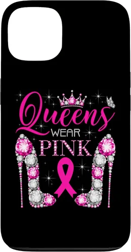 Vista 7 de iPhone 16 Queens Wear Rosa Concientización del Cáncer de Mama Estuche de Cinta Rosa