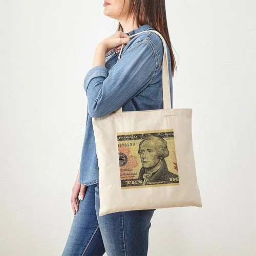 Vista 3 de CafePress Hamilton Thing - Bolsa reutilizable de lona color beige, Caqui, S