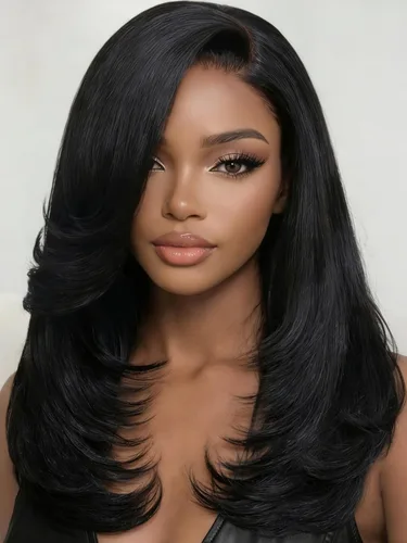 Vista 18 de UNICE Yaki - Pelucas de cabello humano lacio con encaje frontal 13x4, con cordón, Pre-Todo, sin pegamento, peluca de cabello humano frontal