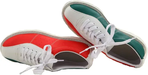 Vista 6 de VEACAM Zapatos deportivos para hombre y mujer, ligeros, con cordones, de cuero, para caminar, tenis casuales de boliche