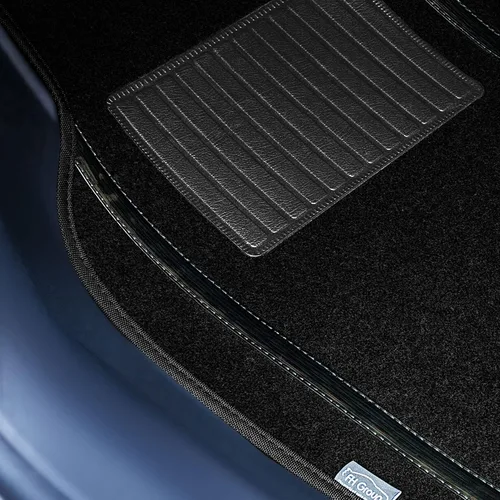 Vista 3 de FH Group Alfombrillas de ajuste universal para automóvil, alfombrillas multiusos y protectores para automóviles, SUV y camiones, alfombrillas Negro