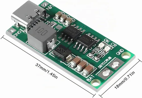 Vista 6 de Cargador de Batería Multi-Celdas 2S 3S 4S Tipo-C a 8.4V 12.6V 16.8V Step-Up Boost LiPo Polímero Li-Ion 7.4V 11.1V 14.8V 18650 Batería de Litio 2S 2A