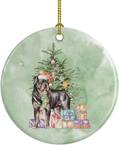 Vista 58 de Caroline's Treasures Bulldog, Bulldog inglés #2 y árbol de cerámica adorno colgante para árbol de Navidad, decoración colgante para el hogar