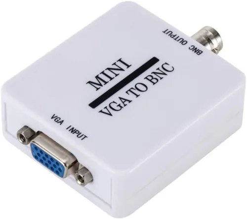 Vista 4 de Convertidor Mini VGA a BNC, 1920 x 1080@60Hz, adecuado para equipos de audio y video caseros