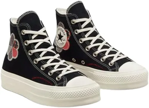 Vista 5 de Converse Chuck All Star Lift - Tenis para mujer con diseño de patchwork Sz 7, Varios