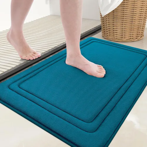 Vista 17 de Grandaily Alfombra de Baño de Espuma Viscoelástica 24x16, Ultra Suave, Antideslizante y Absorbente, Alfombras de Baño Lavables a Máquina y Secables