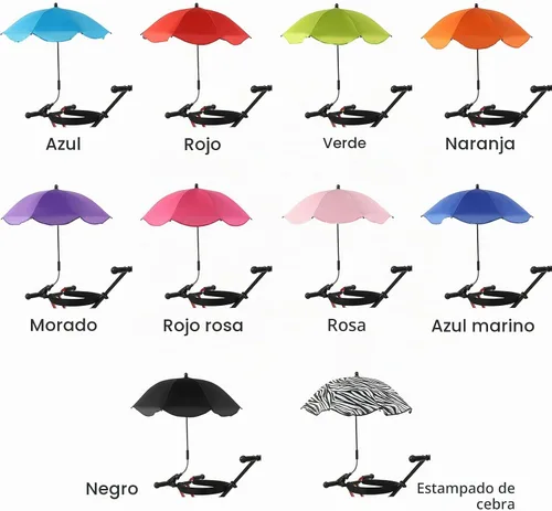 Vista 2 de TITA-DONG Paraguas para silla con abrazadera, silla de playa ajustable universal, con protección UV, sombrilla para silla de patio, silla de playa