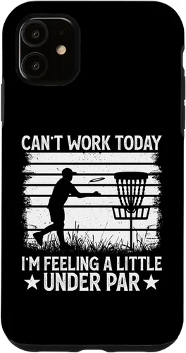 Vista 5 de iPhone X/XS Can't Work Today I'm Feeling A Little Under Par - Disc Golf Case