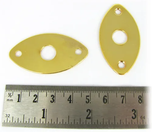 Vista 2 de 3-Pack Oro ovoides flat-profile Jack Platos