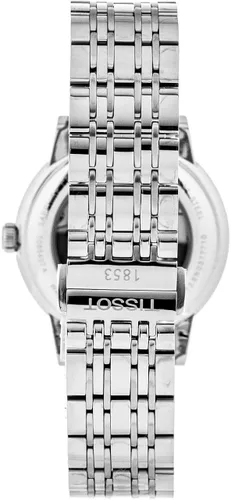 Vista 3 de Tissot T0854071105100 T Classic Powermatic Reloj de plata automático suizo con pantalla analógica para hombre, PlataNegro, Reloj automático