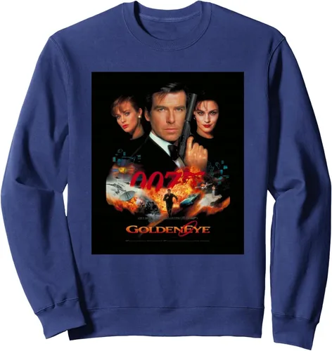 Vista 7 de Official James Bond 007 GoldenEye Sweatshirt Negro