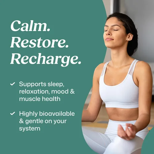Vista 2 de ColonBroom Cápsulas de glicinato de magnesio puro Suplemento para dormir, apoyo cardíaco y muscular Sin OMG, sin gluten, vegano y sin azúcar