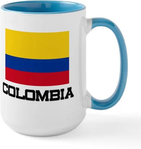 Vista 44 de CafePress - ITS COLOMBIA NOT COLUMBIA - FLAG Mugs - Coffee Mug, Large 15 oz. White Coffee Cup