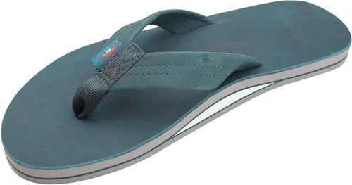 Vista 18 de Sandalias Rainbow para hombre de una sola capa de cuero Premier Cafe