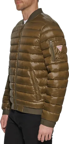 Vista 3 de GUESS - Chaqueta bomber ligera para hombre