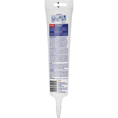 Vista 5 de Loctite POLYSEAMSEAL - Calafateo adhesivo blanco de 5.5 onzas, 1 unidad