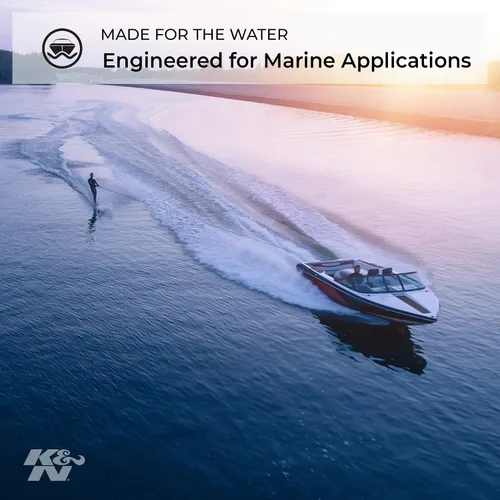 Vista 7 de K&N Filtro de aceite marino: Alto rendimiento, Premium, diseñado para proteger su motor: se adapta a motores seleccionados de Alaska, Chris Craft