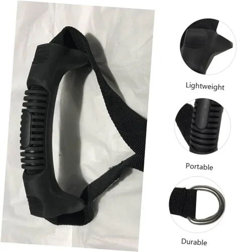 Vista 9 de BESPORTBLE 3 unids Fitness Handle Single Grip Handle Banda De Resistencia para Ejercicios Fitness Cuerda Elástica Mango Polea de Cable Mango