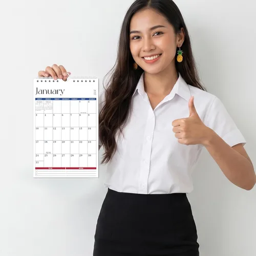 Vista 6 de Calendario de pared 2027 – Calendario de pared pequeño 2027, mini