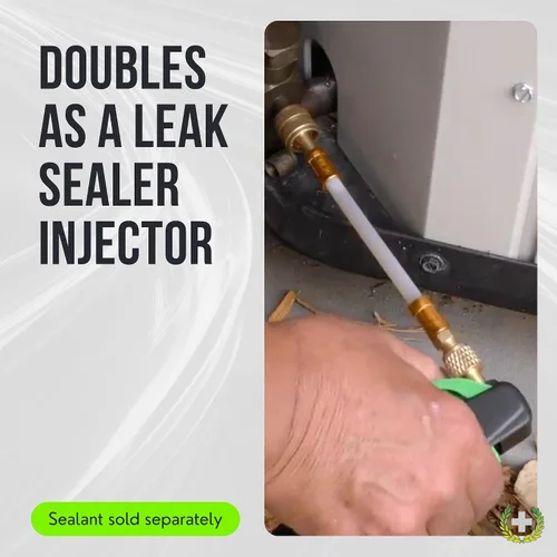 Vista 3 de Leak Saver - Fuga Shot HVAC - Inyector sellador de fugas y lanzador de línea de condensado - Cartuchos de CO2 no contaminantes - para A/C y mini