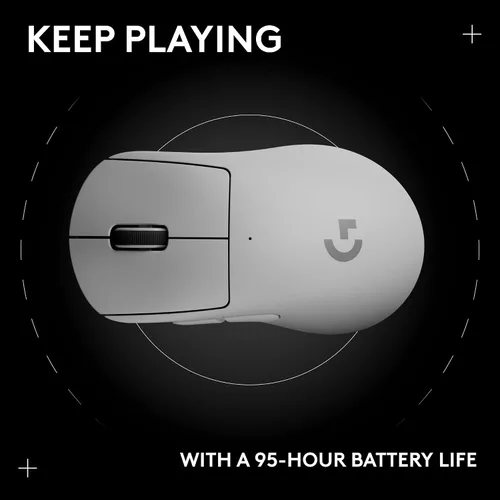 Vista 14 de Logitech G PRO X Superlight 2 DEX Lightspeed - Mouse inalámbrico para juegos, 2.12 onzas, calidad profesional con 5 botones programables, carga