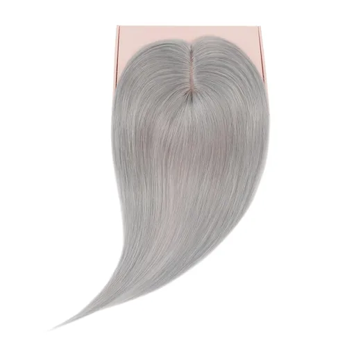 Vista 20 de Rich Choices Pelucas con topper de cabello para mujeres, cabello humano real 100% Remy, sin flequillo, para mujeres con adelgazamiento en la parte