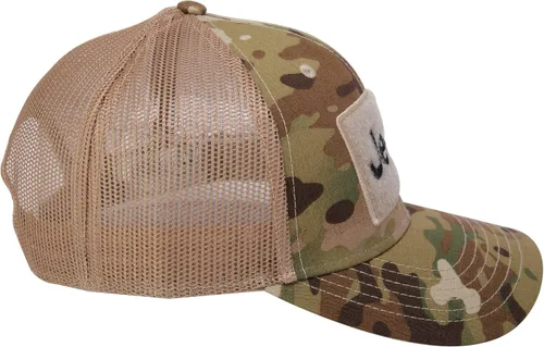 Vista 5 de Jeep Texto Logo Camo Patrón Gancho y Bucle Táctico Snapback Sombrero