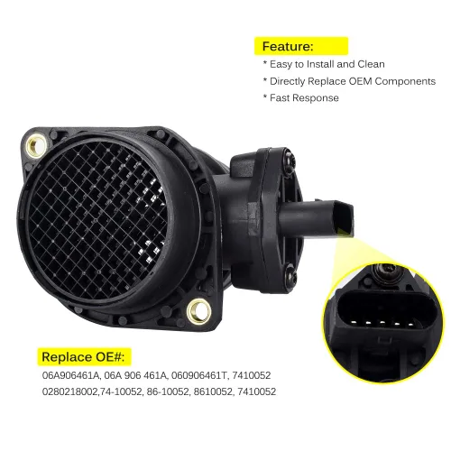 Vista 36 de Medidor de sensor de flujo de aire masivo MAF compatible con Ford con E-150 4.6L, 5.4L 2004-2014, para Ford E-150 Club Wagon 5.4L Reemplazo