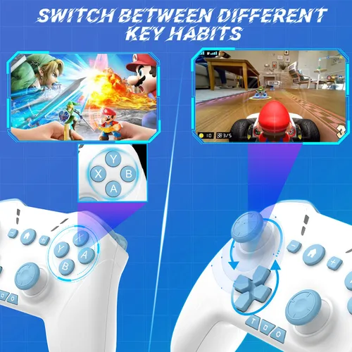 Vista 3 de Controlador Bluetooth compatible con Windows 7 8 10PCiOSAndroidSwitchSteamOLED consola de juegos control remoto inalámbrico Pro Dual Shock