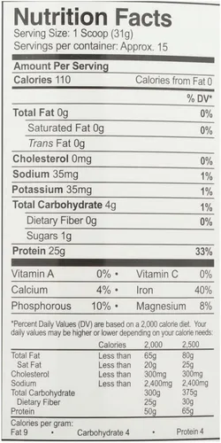 Vista 2 de Growing Naturals Polvo aislado de proteína de arroz, explosión de vainilla, 16.40 oz
