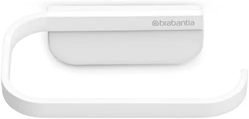 Vista 3 de Brabantia Mindset - Portarrollos de papel higiénico montado en la pared (blanco fresco mineral) de apertura amplia, estante de pañuelos de baño