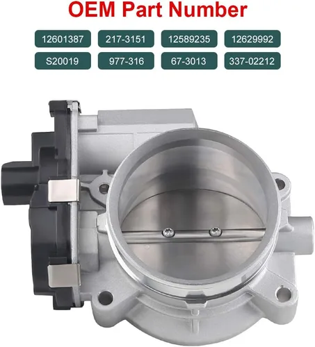 Vista 3 de WMPHE Conjunto de cuerpo electrónico del acelerador compatible con Chevy Express GMC Sierra Cadillac Escalade Hummer H2 H3 Actuador de Acelerador