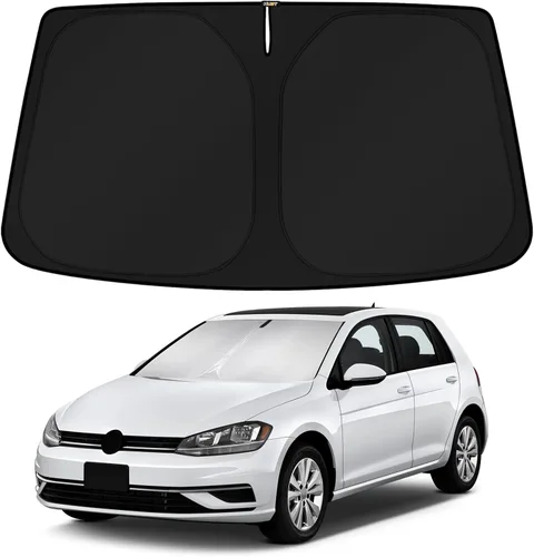 Vista 107 de KUST - Parasol plegable para parabrisas para BMW X1 E84, accesorios 2011 2012 2013 2014 2015, protector de visera de sol ajustable que bloquea